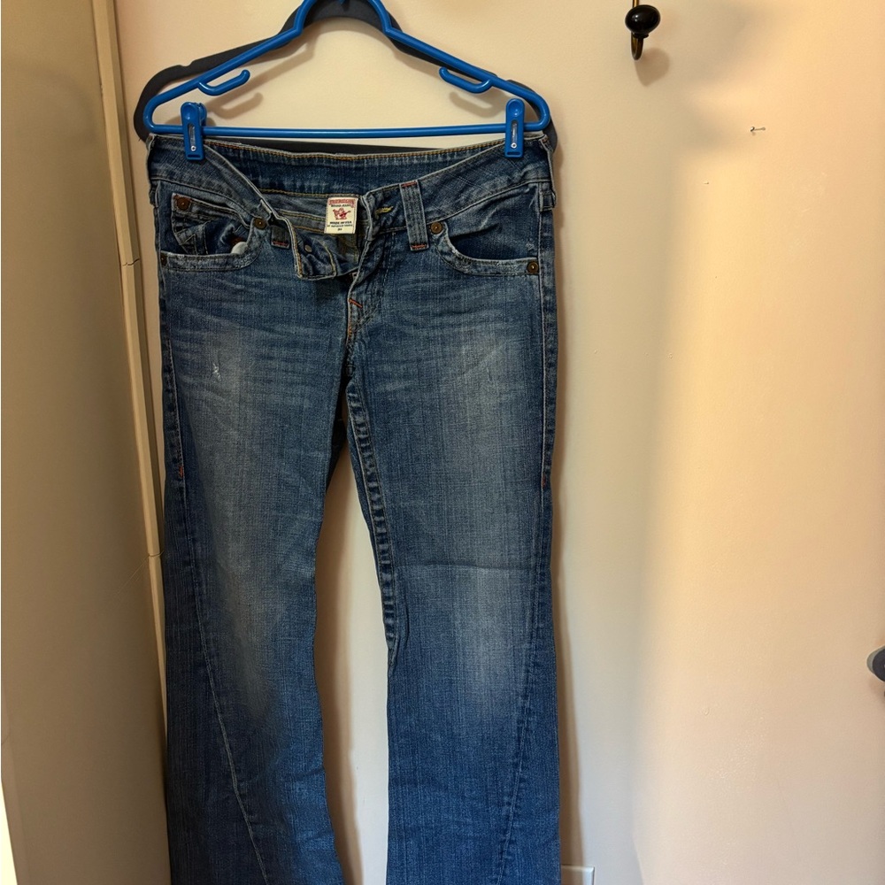 True Religion Blue Boot Cut Jeans Classic Style